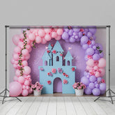 Aperturee - Aperturee Sweet Warm Color Balloon Floral Wedding Backdrop